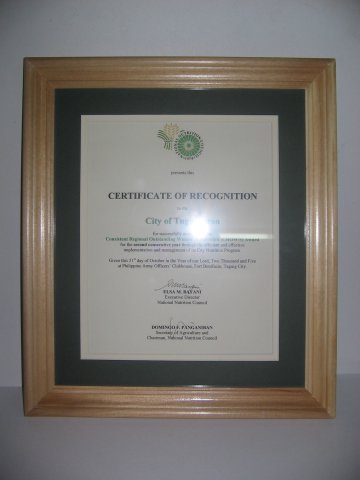2004 Crown Award in Nutrition - 2nd Maintenance Award